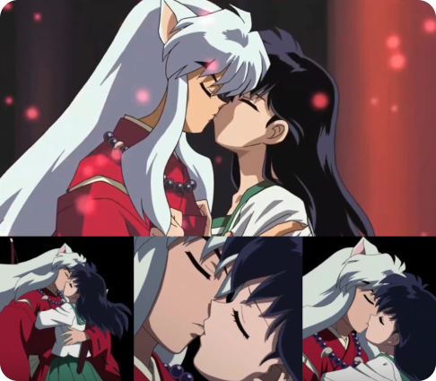 Besos con IA al estilo anime