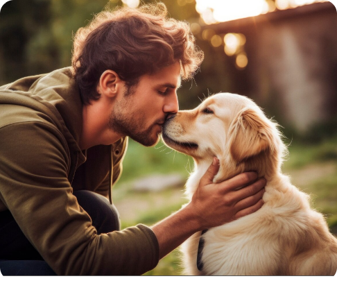 Besos de mascotas con IA